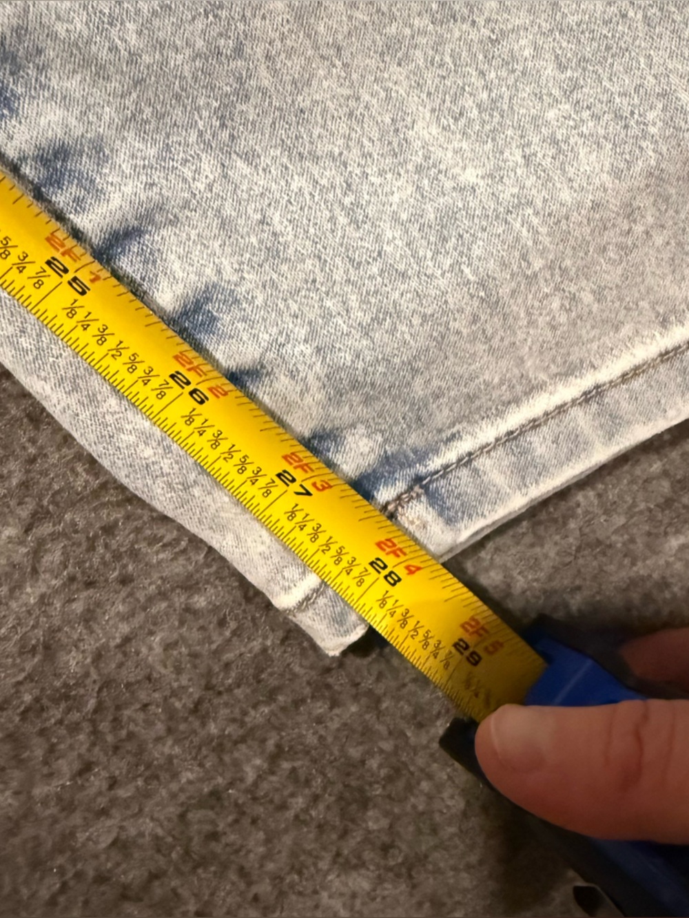 Curve Appeal High Rise Essential Skinny Jeans Womens 16/33 (inseam 28) blue - Picture 6 of 11